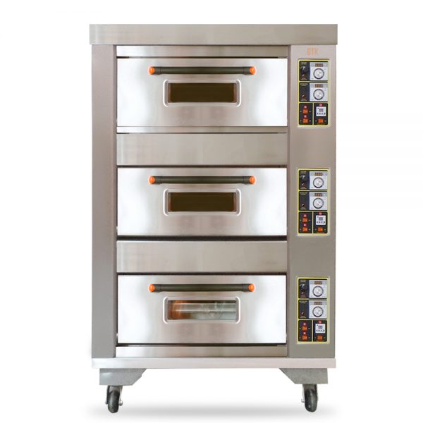 gas oven 3 deck 3 tray