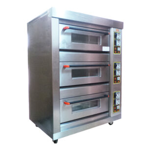 Gas Oven 3 Deck 9 Tray W/ Steam